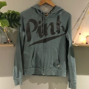 PINK || Zip-Up Hoodie